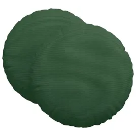 poduszki-na-siedziska-2-pcs-ciemna-zielen-o-60-cm