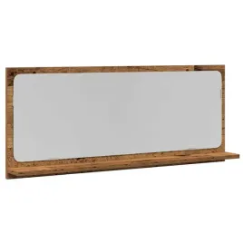 polka-lustrzana-z-polka-stare-drewno-90-x-10-5-x-37-cm