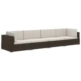 4-czesciowa-sofa-do-ogrodu-z-poduszkami-polirattan-brazowa