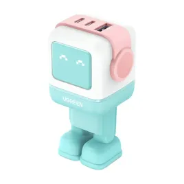 ladowarka-sieciowa-ugreen-nexode-rg-robot-gan-2x-usb-c-usb-65w-rozow