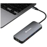 verbatim-adapter-hub-usb-c-hdmi-3xusb-a-sd-microsd-2xusb-c-eternet-stan-opakowania-oryginalne