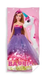 recznik-dziciecy-barbie-rozowy-3399-70x140-carbotex