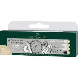 pisaki-faber-castell-pitt-artist-pen-black-i-white-4-sztuki