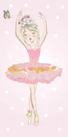 recznik-dzieciecy-ballerina-rozowy-3326-jerry-fabrics-70x140