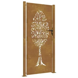 furtka-ogrodowa-105x180-cm-stal-kortenowska-motyw-drzewa