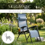 lezak-zero-gravity-z-zaglowkiem-ciemny-szary-kolor-szary