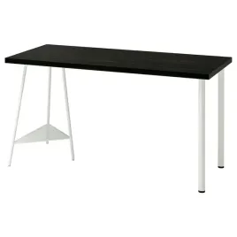 ikea-lagkapten-tillslag-biurko-czarnybraz-bialy-140x60-cm