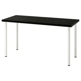 ikea-lagkapten-adils-biurko-czarnybraz-bialy-140x60-cm