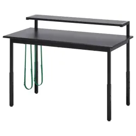 ikea-utvisning-biurko-gamingowe-z-polka-czarny-120x60-cm