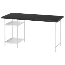 ikea-lagkapten-spand-biurko-czarnobraz-bialy-140x60-cm