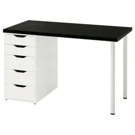 ikea-lagkapten-alex-biurko-czarnybraz-bialy-120x60-cm