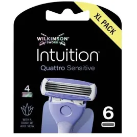 wilkinson-intuition-quattro-sensitive-wklad-z-4-ostrzami-6szt