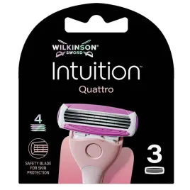 wilkinson-intuition-quattro-wklad-z-4-ostrzami-3szt