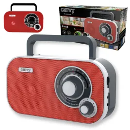 radio-przenosne-tuner-am-fm-retro-kuchenne-male-czerwone-na-baterie