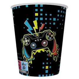 kubeczki-papapierowe-gaming-pad-czarny-maki-250-ml-8-szt