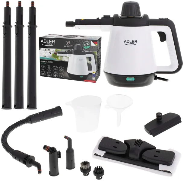 MYJKA PAROWA Parownica Czyścik do Okien Mop Parowy 2000W 3,5bar DUŻY Zestaw