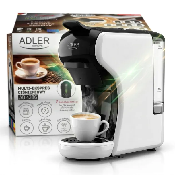 EKSPRES DO KAWY CIŚNIENIOWY 11w1 NA KAPSUŁKI Nespresso Dolce Gusto Tchibo