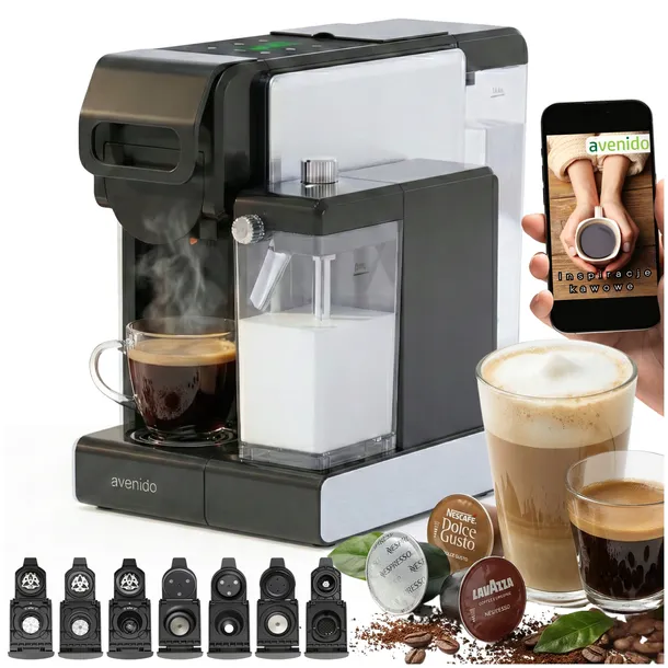EKSPRES DO KAWY NA KAPSUŁKI MLEKO Nespresso Dolce Gusto Tchibo Caffissimo