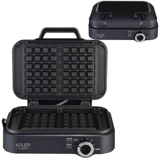 Gofrownica 2000W XXL na 2 duże gofry Płynna regulacja temperatury NON-STICK