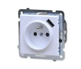 ospel-sonata-gp-1rzpusb-m-00-gniazdo-pojedyncze-z-uziemieniem-ladowarka-usb