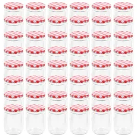 szklane-sloiki-na-dzem-bialo-czerwone-pokrywki-48-szt-230-ml