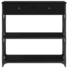 stol-konsolowy-z-szuflada-z-polka-czarny-dab-75-x-28-x-75-cm