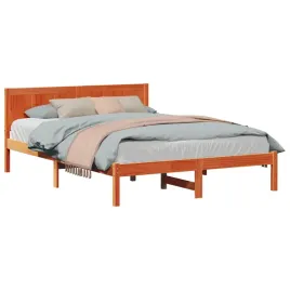 ramka-lozka-brazowy-150-x-200-cm-lite-drewno-sosnowe