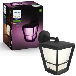 kinkiet-ogrodowy-lampa-led-15w-czarna-econic-wall-lantern-down-philips-hue