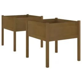donice-ogrodowe-2-szt-miodowy-braz-70x70x70-cm-sosnowe