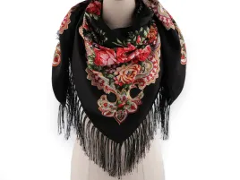 chusta-goralska-ludowa-105x105-cm-czarna-jasne-roze-folk-ludowa