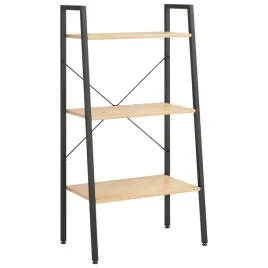 regal-drabina-z-3-polkami-jasnobrazowo-czarny-56x35x108-cm