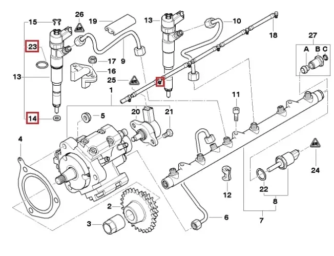 podkladka-uszczelka-wtrysku-bmw-e90-e91-e92-320d-stan-nowy