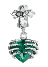 charms-srebro-925-kolekcja-szmaragdowy-mrok-wiszace-serce-czerwinski