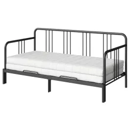 ikea-fyresdal-lezanka-z-2-materacami-czarny-afjall-srednio-twardy-80x200-cm