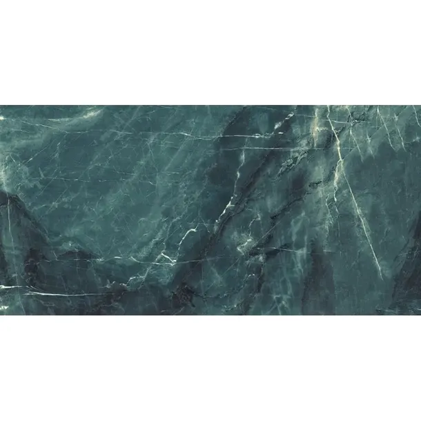 PŁYTKI PODŁOGOWE ŚCIENNE ZIELONY MARMUR GRES TULSA GREEN 60X120 POŁYSK