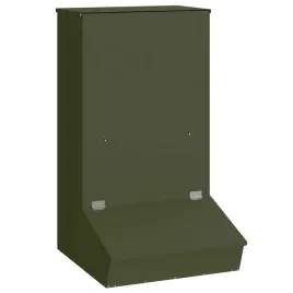 metalowy-karmnik-dla-swin-zielony-oliwkowy-pojemnosc-20-kg-odporny