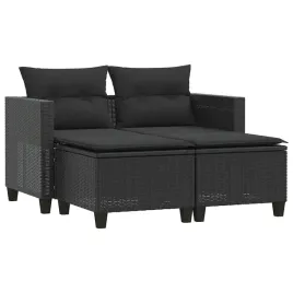 2-osobowa-sofa-ogrodowa-z-podnozkami-czarna-polirattan