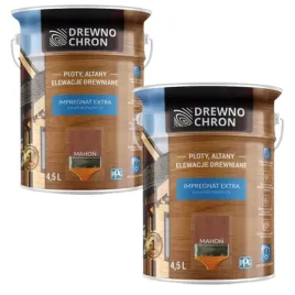 zestaw-drewnochron-extra-2x45l-impregnat-do-drewna-powlokotworczy-mahon-9l