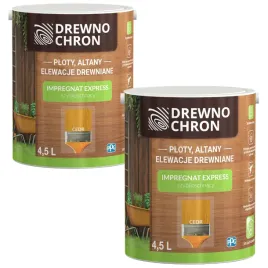 zestaw-drewnochron-express-2x45l-impregnat-do-drewna-cedr-9l