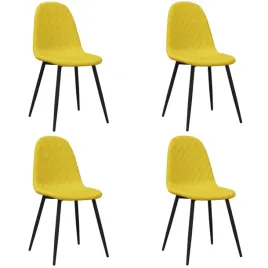 krzesla-stolowe-4-szt-musztardowe-obite-aksamitem