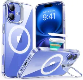 esr-hybrid-case-etui-magsafe-do-iphone-16-halolock-stojak-bezbarwne