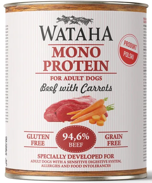 Wataha Mono Wołowina Marchewka 800g