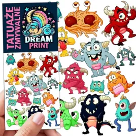 tatuaze-zmywalne-dla-dzieci-dzieciece-monsters-potwory-oryginalne