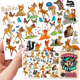 tatuaze-zmywalne-dla-dzieci-dzieciece-bambi-wzory-jakosc