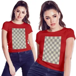 koszulka-damska-kobieca-t-shirt-unikalny-design-kratka-krata-2xl-jakosc