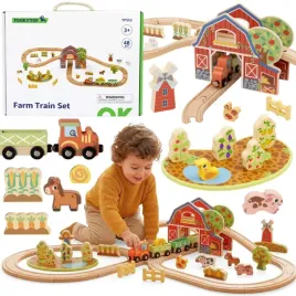 tooky-toy-drewniana-kolejka-farma-zestaw-48-el