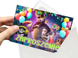 zaproszenie-krol-julian-moris-pingwiny-na-urodziny-dziecka-koperta-gratis