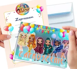 zaproszenie-rainbow-high-lalka-na-urodziny-dziecka-koperta-gratis