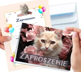 zaproszenie-kot-kotek-roze-na-urodziny-dziecka-koperta-gratis