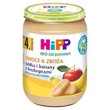 hipp-bio-owoceandzboza-jablka-i-banany-z-biszkoptami-po-4-miesiacu-190g-